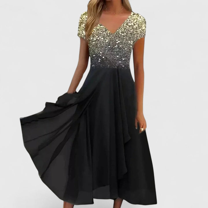 FIAMMA | ABITO MIDI FLOREALE ELEGANTE