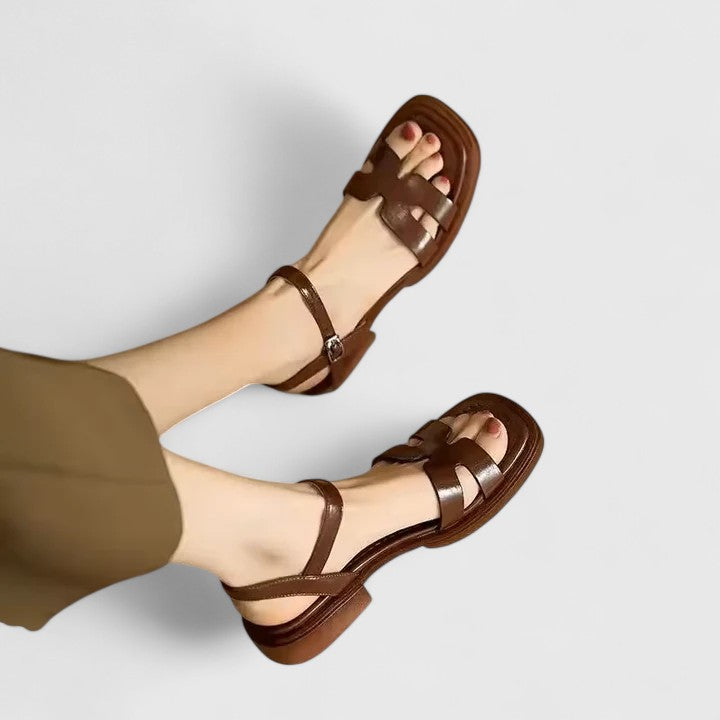 SOFIA | SANDALI ELEGANTI IN PELLE CON CINTURINO
