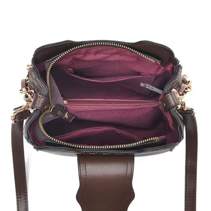 DALIA | BORSA A TRACOLLA ELEGANTE CON DETTAGLI DORATI E FANTASIA RAFFINATA