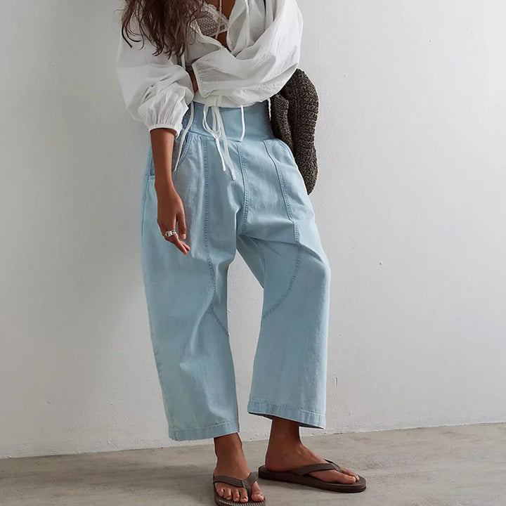 GIULIA | PANTALONI CASUAL A VITA ALTA
