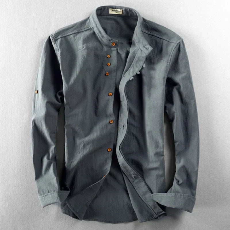 ENRICO | CAMICIA ELEGANTE CON COLLETTO COREANO
