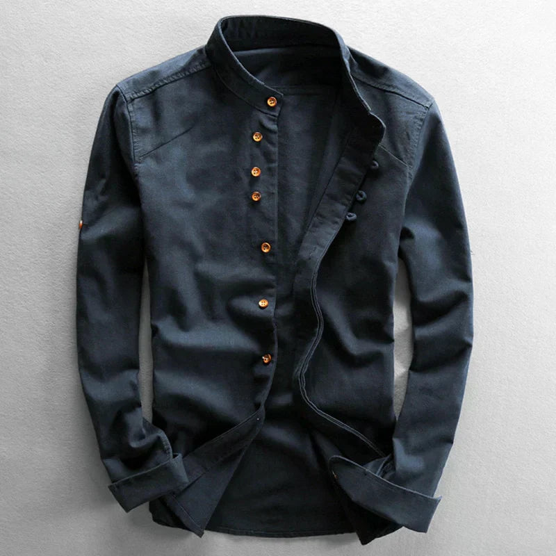 ENRICO | CAMICIA ELEGANTE CON COLLETTO COREANO