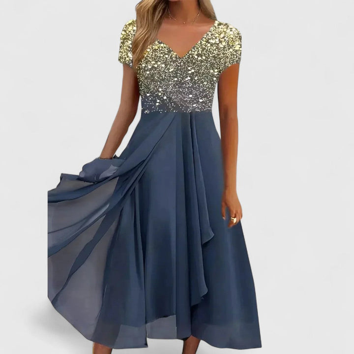 FIAMMA | ABITO MIDI FLOREALE ELEGANTE