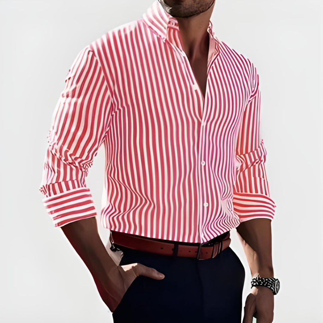 GABRIELE | CAMICIA ELEGANTE A RIGHE DALLO STILE MODERNO