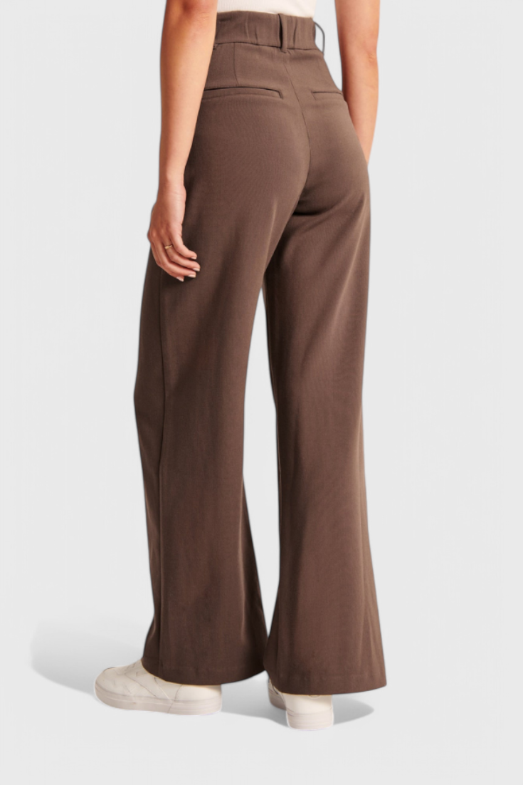 VALENTINA | PANTALONI ELEGANTI A VITA ALTA CON PIEGHE