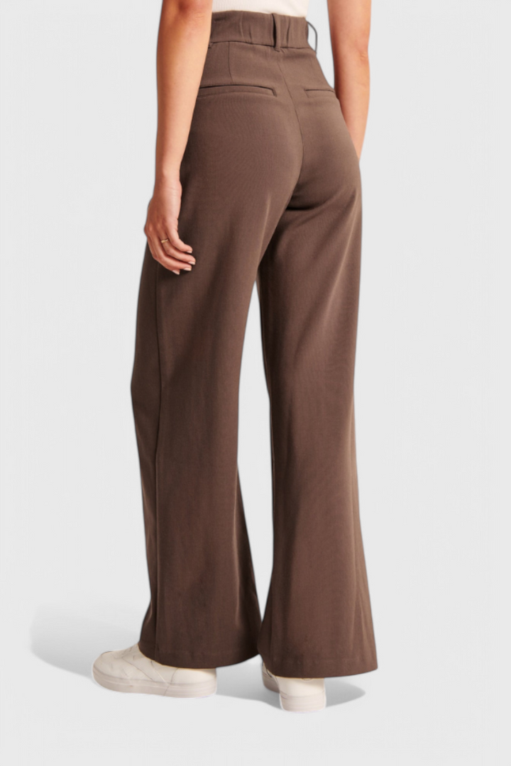 VALENTINA | PANTALONI ELEGANTI A VITA ALTA CON PIEGHE