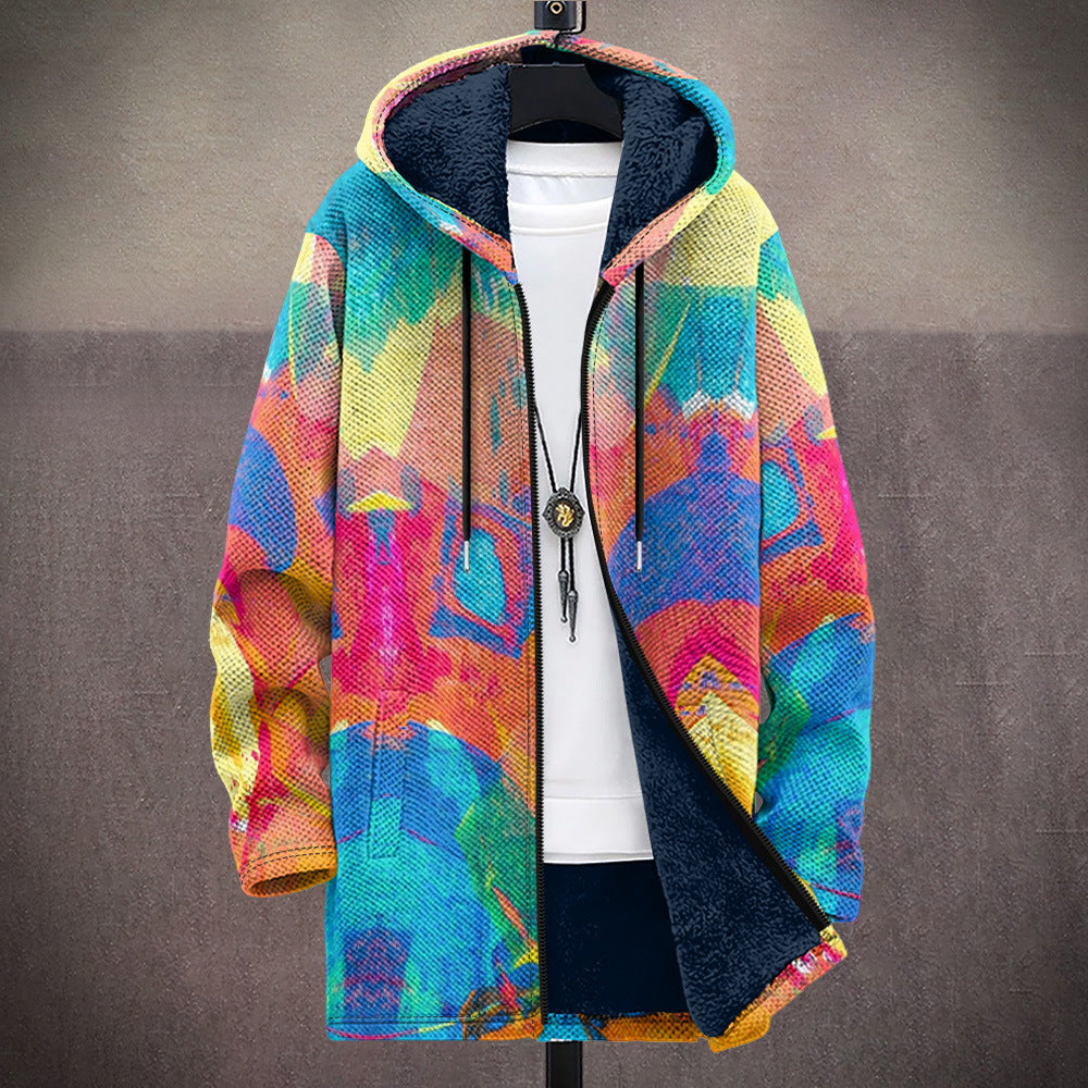Roland | Cardigan con Cappuccio Artistico