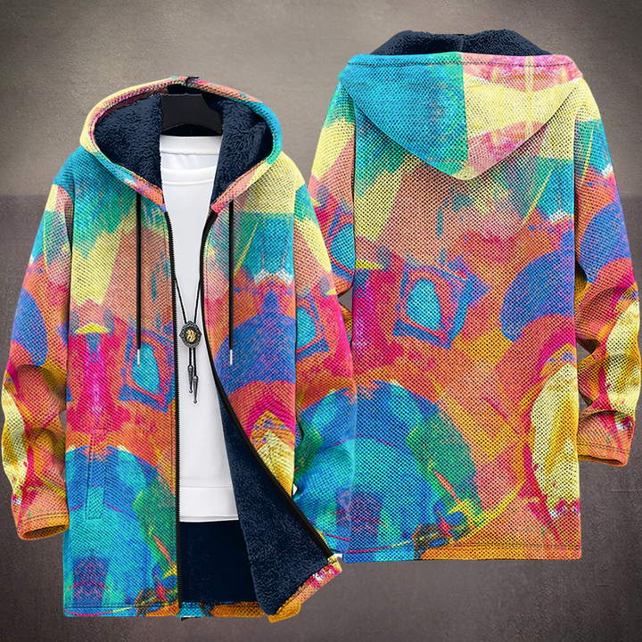 Roland | Cardigan con Cappuccio Artistico