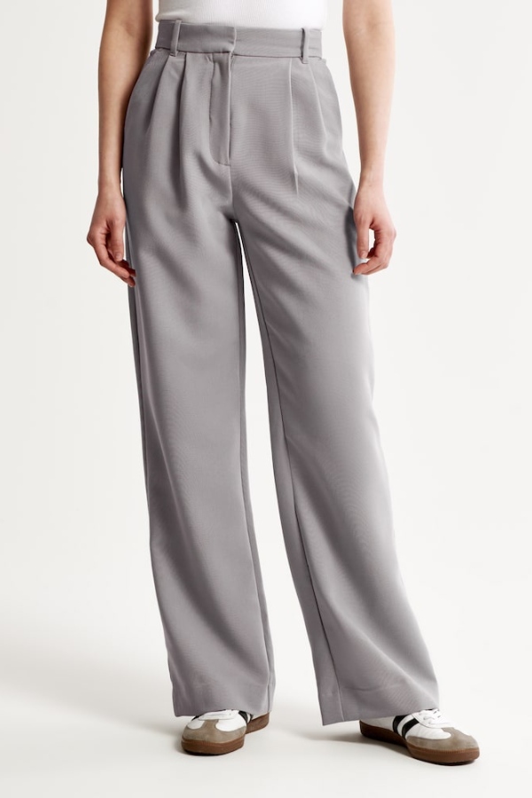 VALENTINA | PANTALONI ELEGANTI A VITA ALTA CON PIEGHE