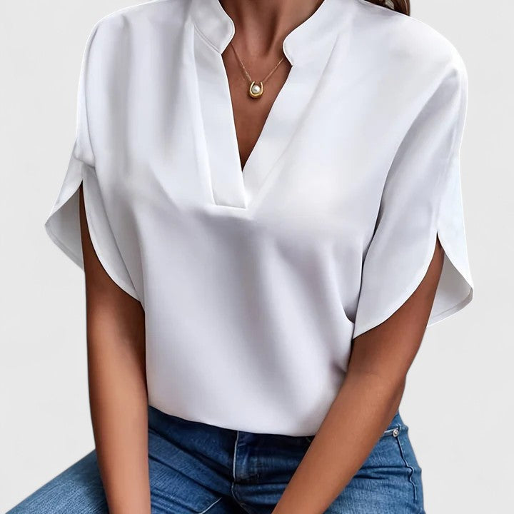 ELENA | BLUSA ELEGANTE CON MANICHE A VOLANT