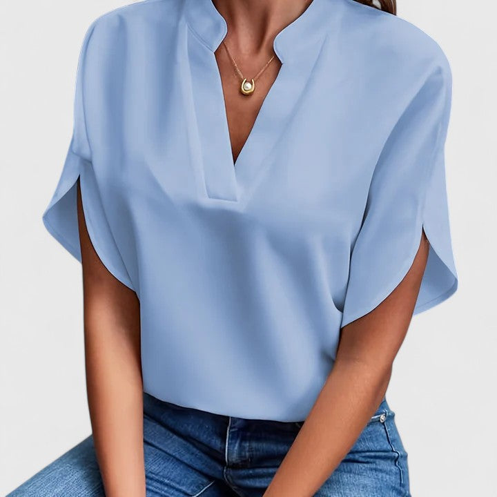 ELENA | BLUSA ELEGANTE CON MANICHE A VOLANT