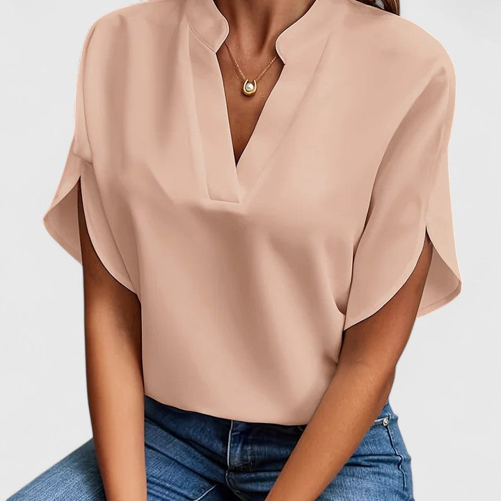 ELENA | BLUSA ELEGANTE CON MANICHE A VOLANT