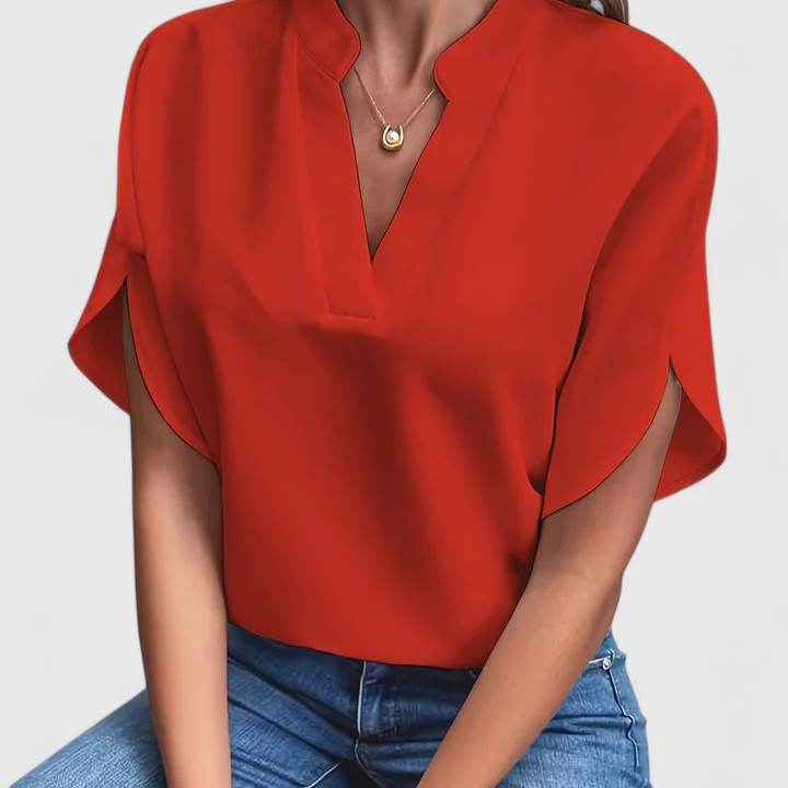 ELENA | BLUSA ELEGANTE CON MANICHE A VOLANT