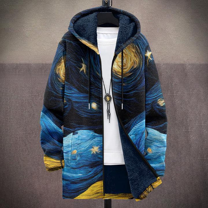 Fletcher | Cardigan Artistico con Cappuccio