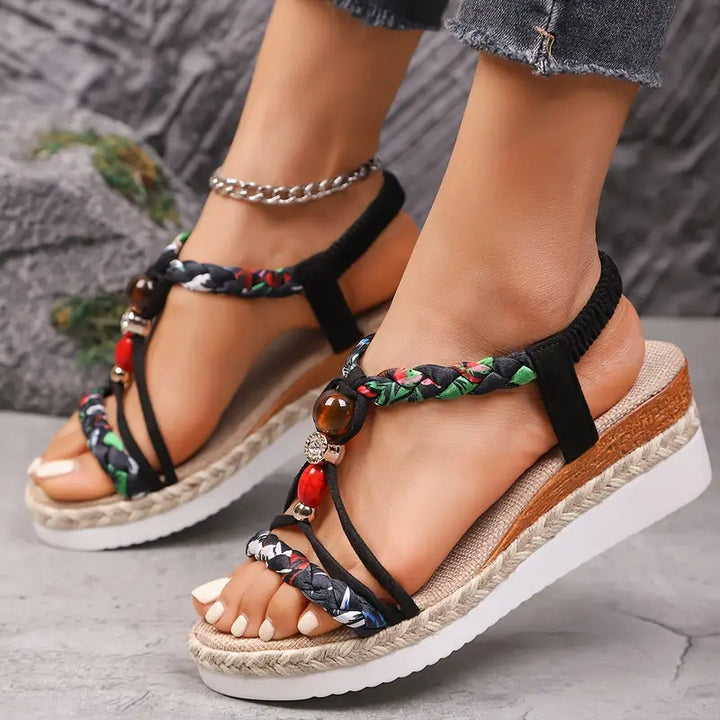 ZAHARA | SANDALI BOHO COMFORT CON DETTAGLI INTRECCIATI