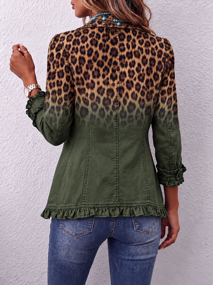 Aloe | Giacca Ombré Leopardo e Verde Militare