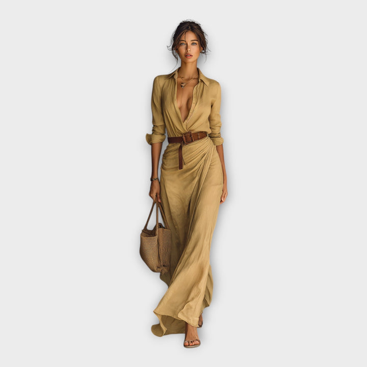 BIANCA | ABITO CAMICIA LUNGO ELEGANTE