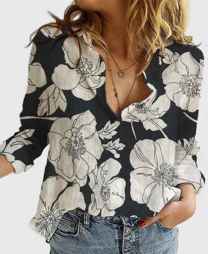 LIVIA | BLUSA ELEGANTE CON BOTTONI