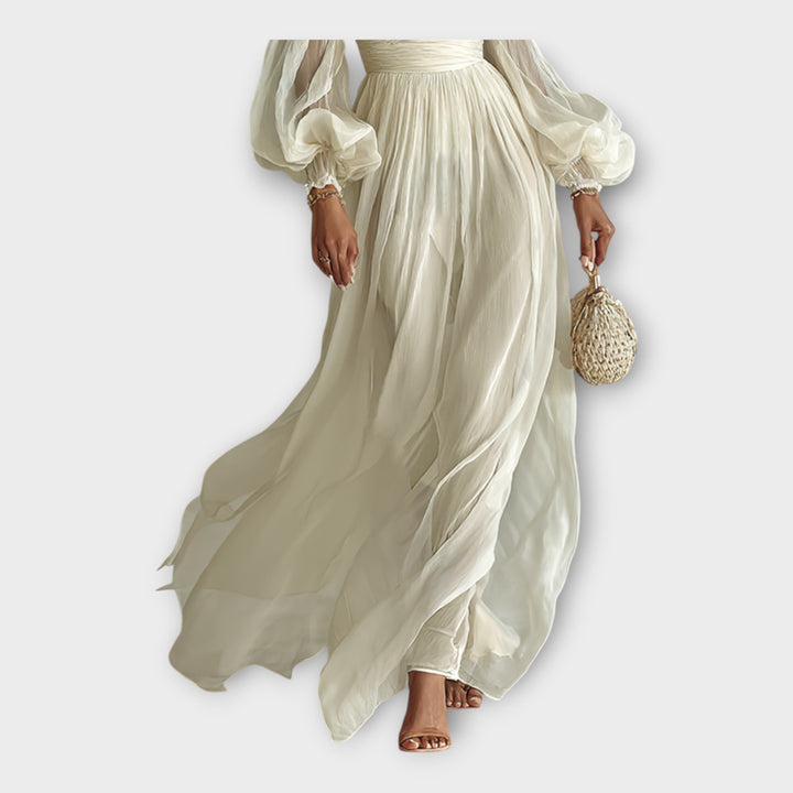 ISABELLA | ABITO LUNGO ROMANTICO IN CHIFFON