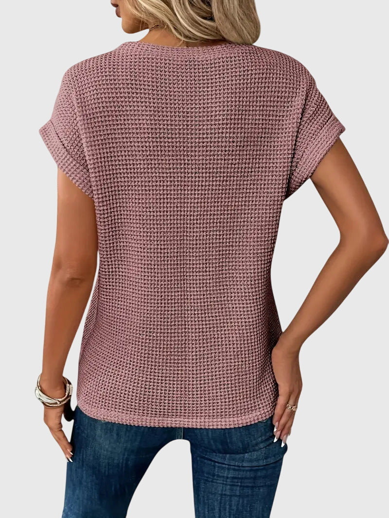 GIULIA | MAGLIA WAFFLE CASUAL