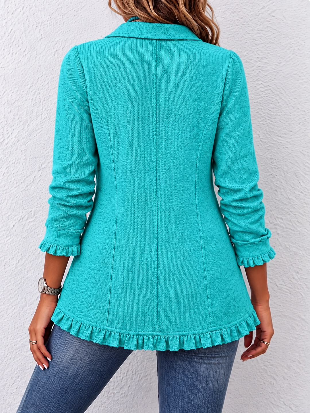 Caraibi | Giacca in Maglia Turchese
