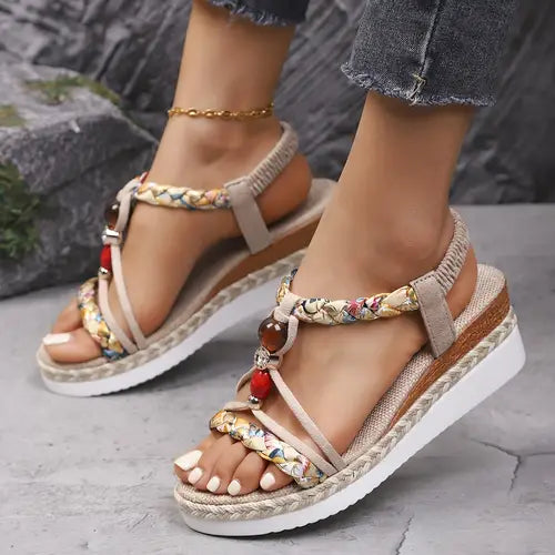 ZAHARA | SANDALI BOHO COMFORT CON DETTAGLI INTRECCIATI