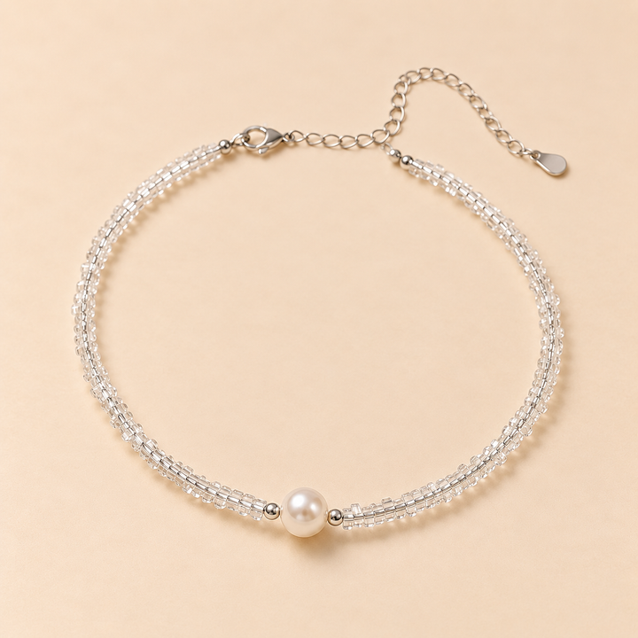 CHIARA | COLLANA PERLA LUMINOSA