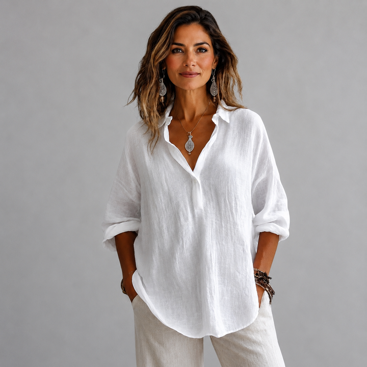 CHIARA | CAMICIA IN LINO E COTONE