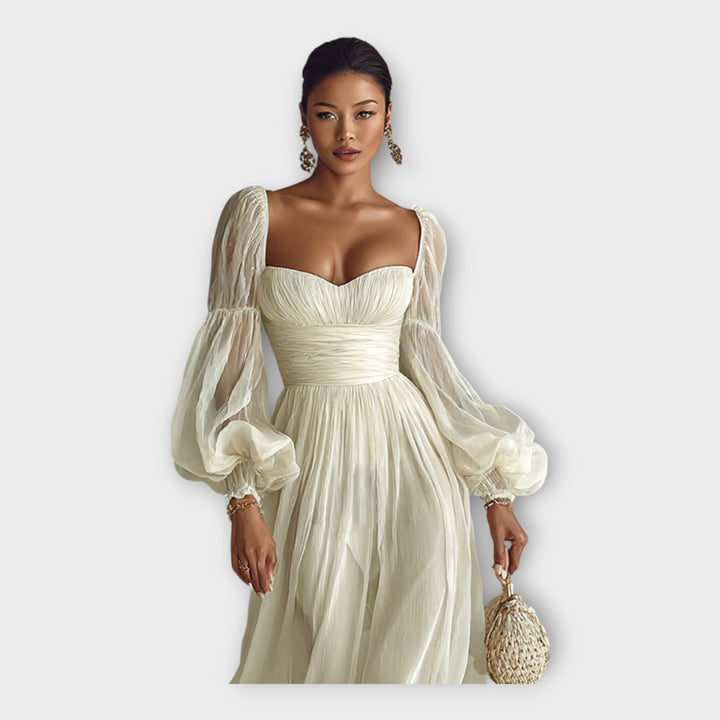 ISABELLA | ABITO LUNGO ROMANTICO IN CHIFFON