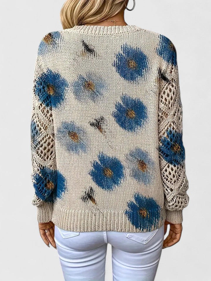 Bronwen | Maglione Traforato Floreale