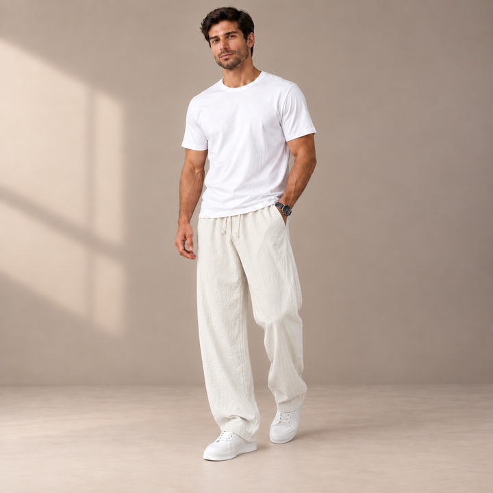 DIEGO | PANTALONI IN LINO RELAX