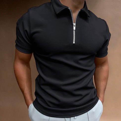 ALESSIO | POLO ESSENZIALE CON ZIP