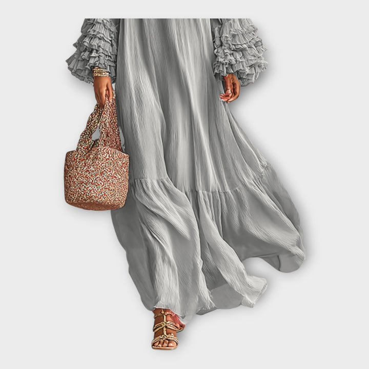 ELISA | ABITO LUNGO BOHO CON MANICHE A BALZE