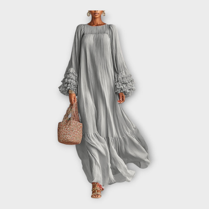 ELISA | ABITO LUNGO BOHO CON MANICHE A BALZE