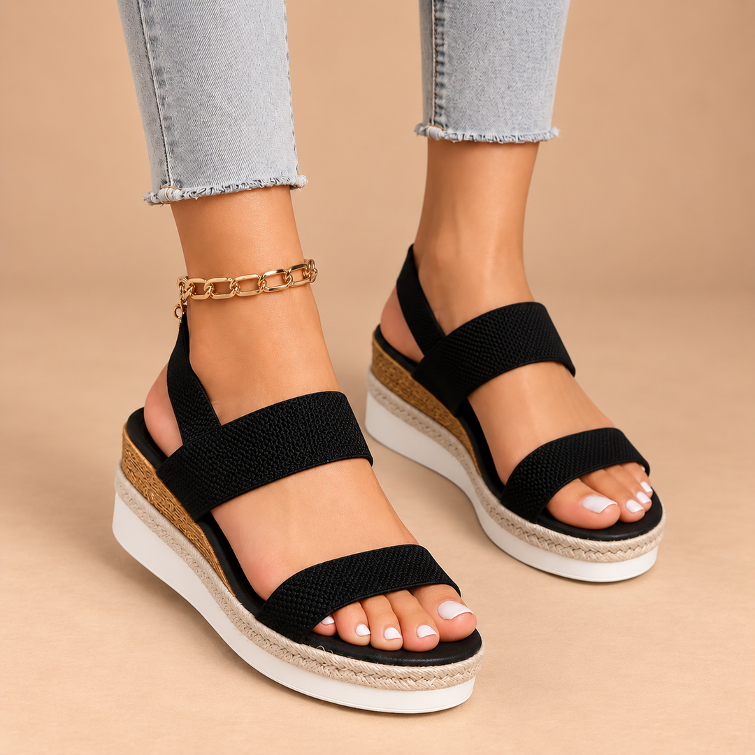 ELENA | SANDALI COMFORT CON FASCE ELASTICHE