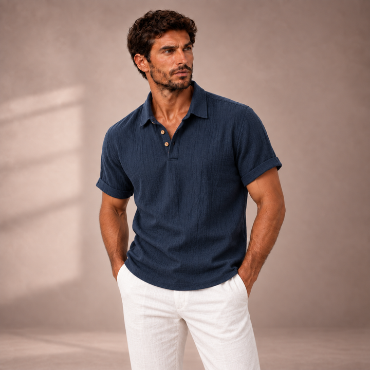 EMILIO | POLO IN LINO E COTONE
