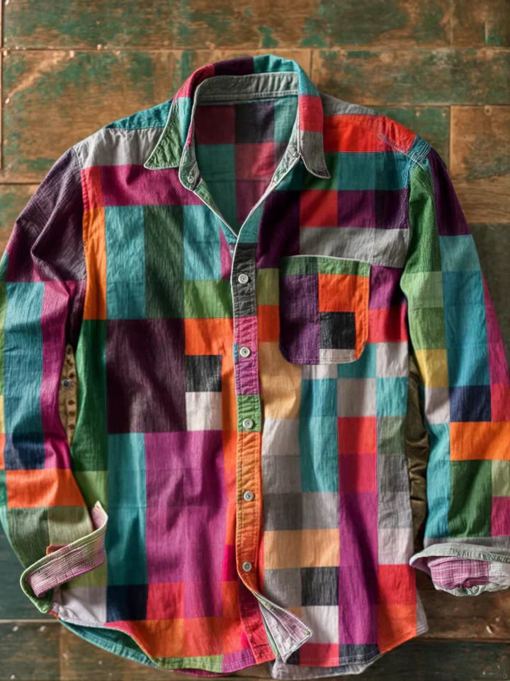 MATTEO | CAMICIA PATCHWORK DALLO STILE CONTEMPORANEO
