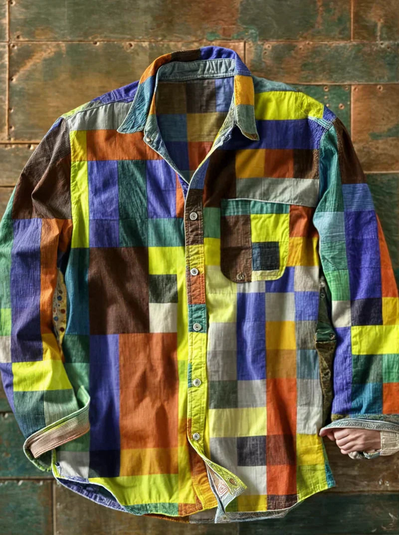 MATTEO | CAMICIA PATCHWORK DALLO STILE CONTEMPORANEO