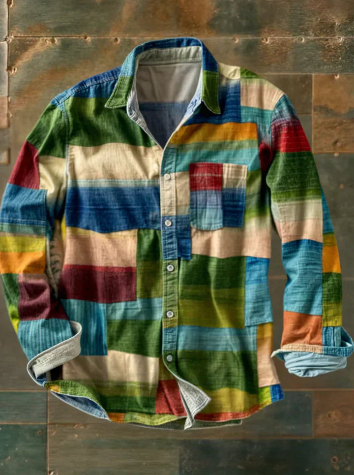 MATTEO | CAMICIA PATCHWORK DALLO STILE CONTEMPORANEO