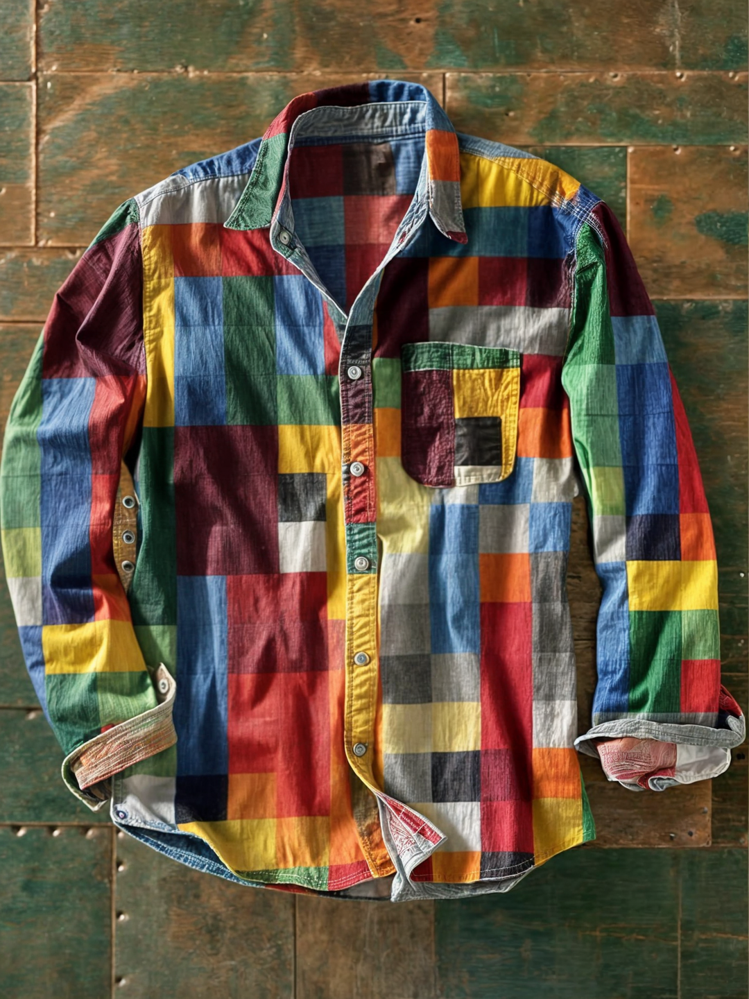 MATTEO | CAMICIA PATCHWORK DALLO STILE CONTEMPORANEO