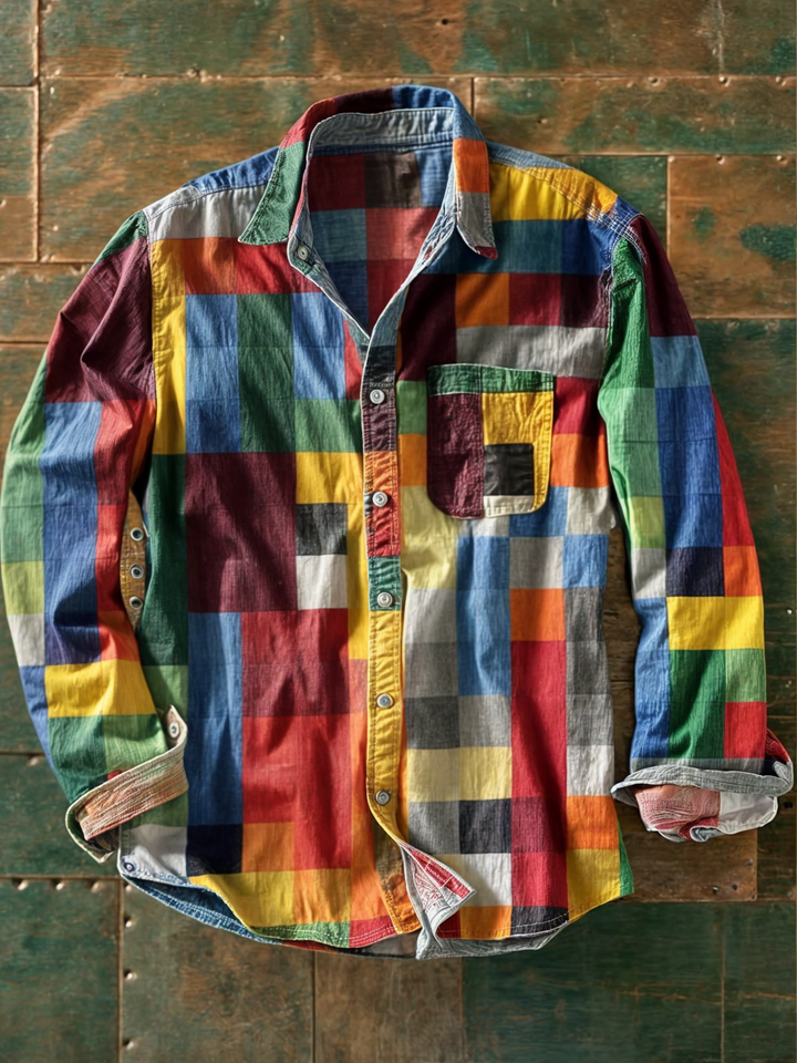 MATTEO | CAMICIA PATCHWORK DALLO STILE CONTEMPORANEO