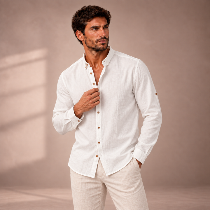 ENRICO | CAMICIA ELEGANTE CON COLLETTO COREANO