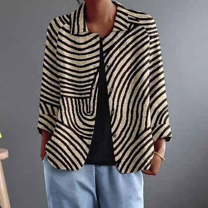 Hazel | Blazer aperto a righe