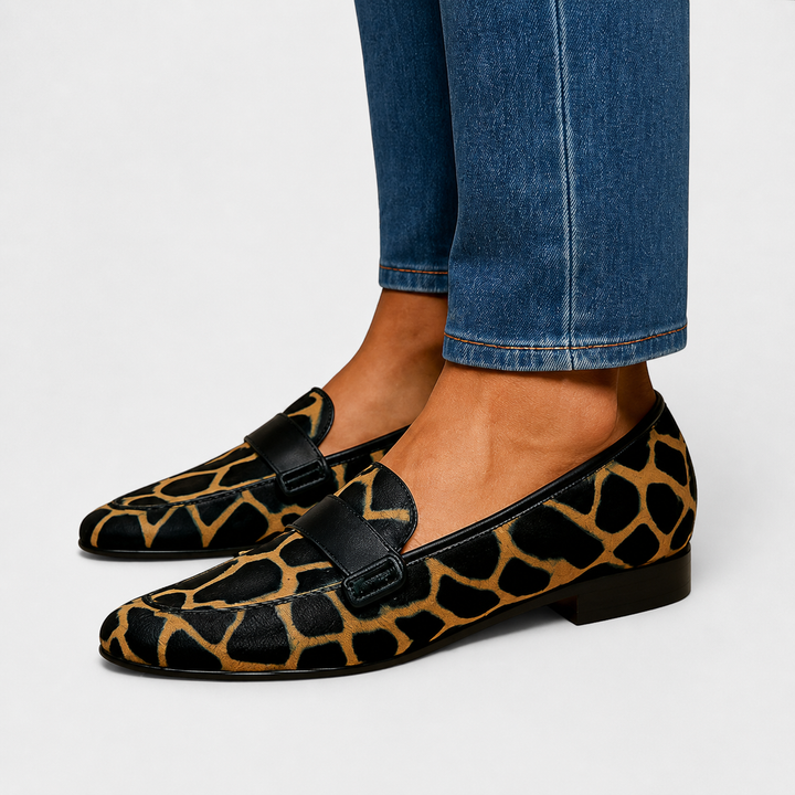 NOEMI | MOCASSINI STAMPA GIRAFFA