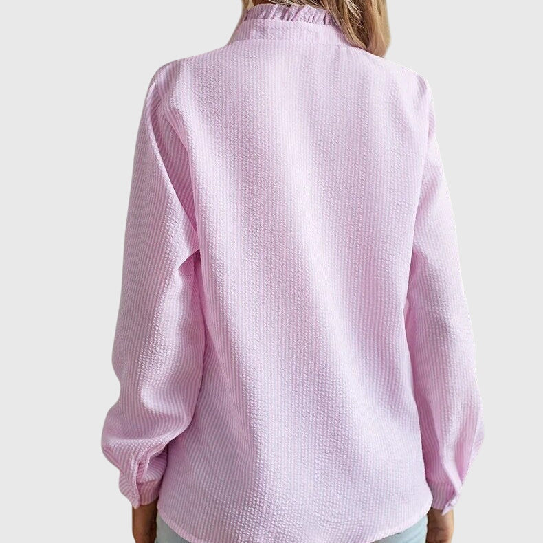 ELENA | CAMICIA CON ROUCHES ELEGANTE