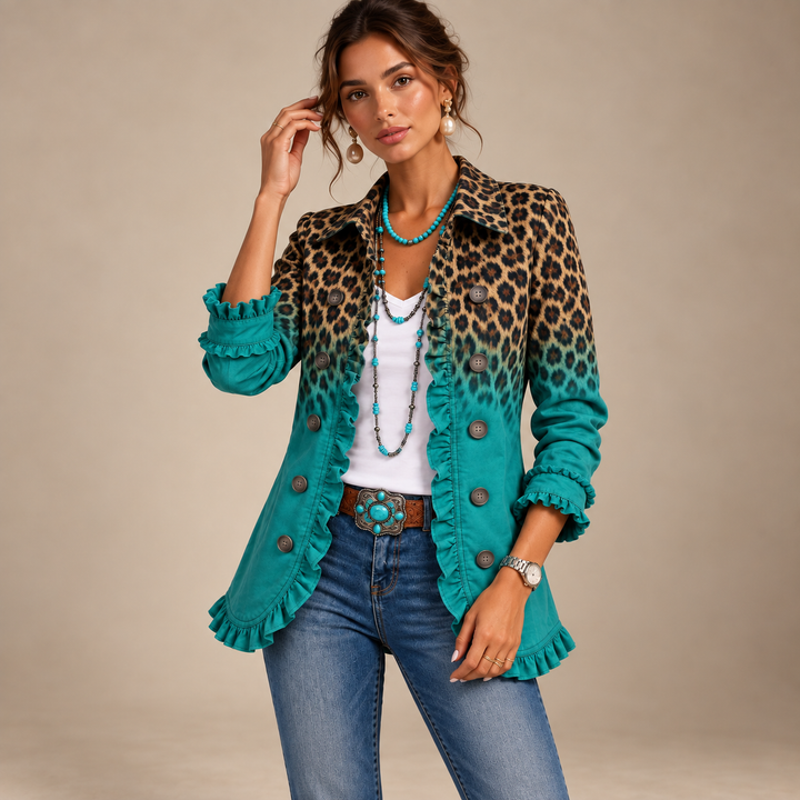 Fiamma | Giacca Ombré Leopardo