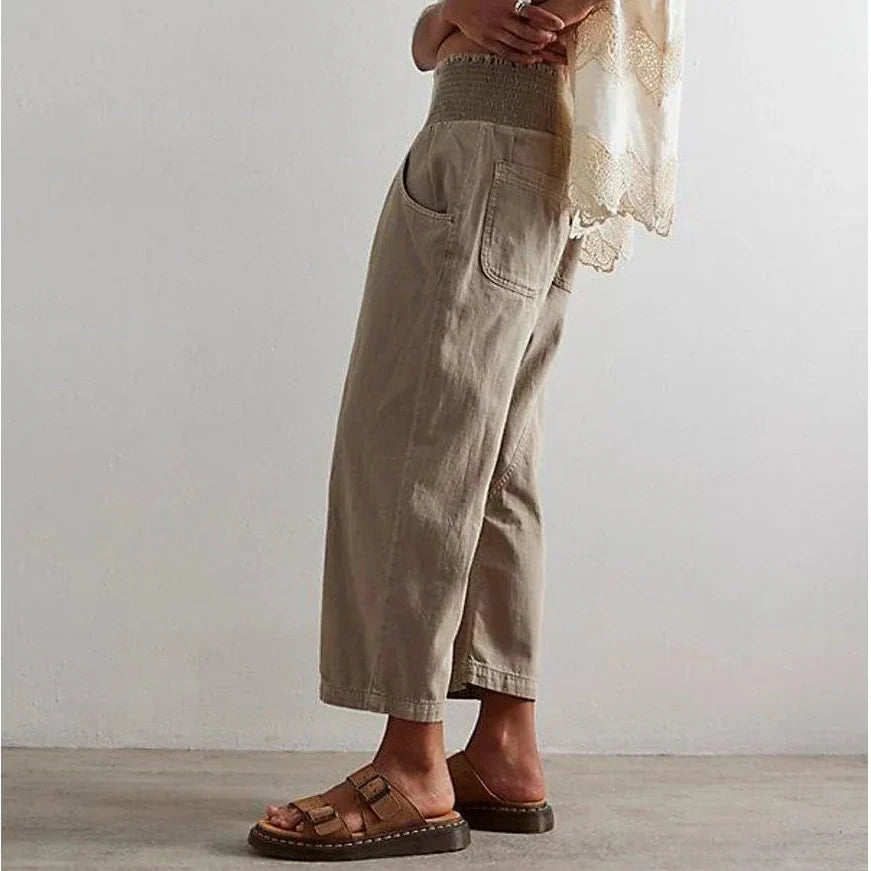 GIULIA | PANTALONI CASUAL A VITA ALTA