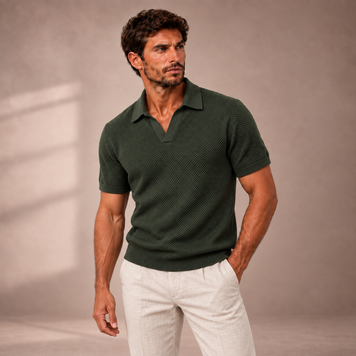 GABRIELE | POLO PREMIUM IN MAGLIA TESTURIZZATA