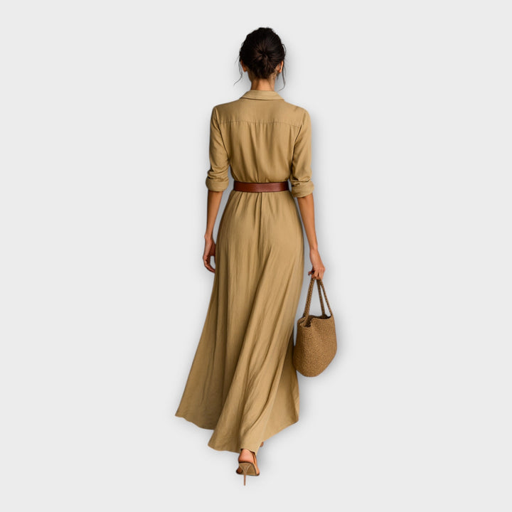 BIANCA | ABITO CAMICIA LUNGO ELEGANTE