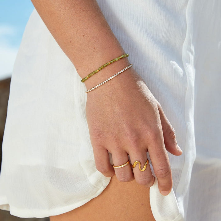 SERENA | BRACCIALE ONDULATO PLACCATO ORO